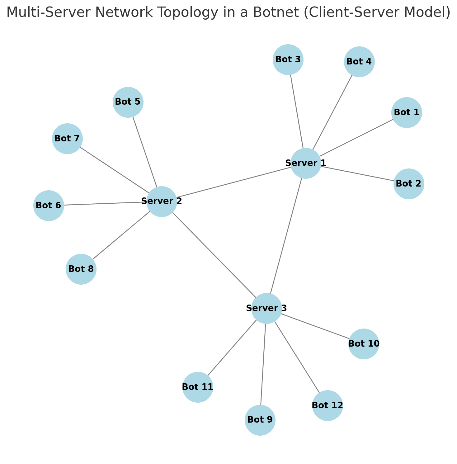 Multi Server Network Topology