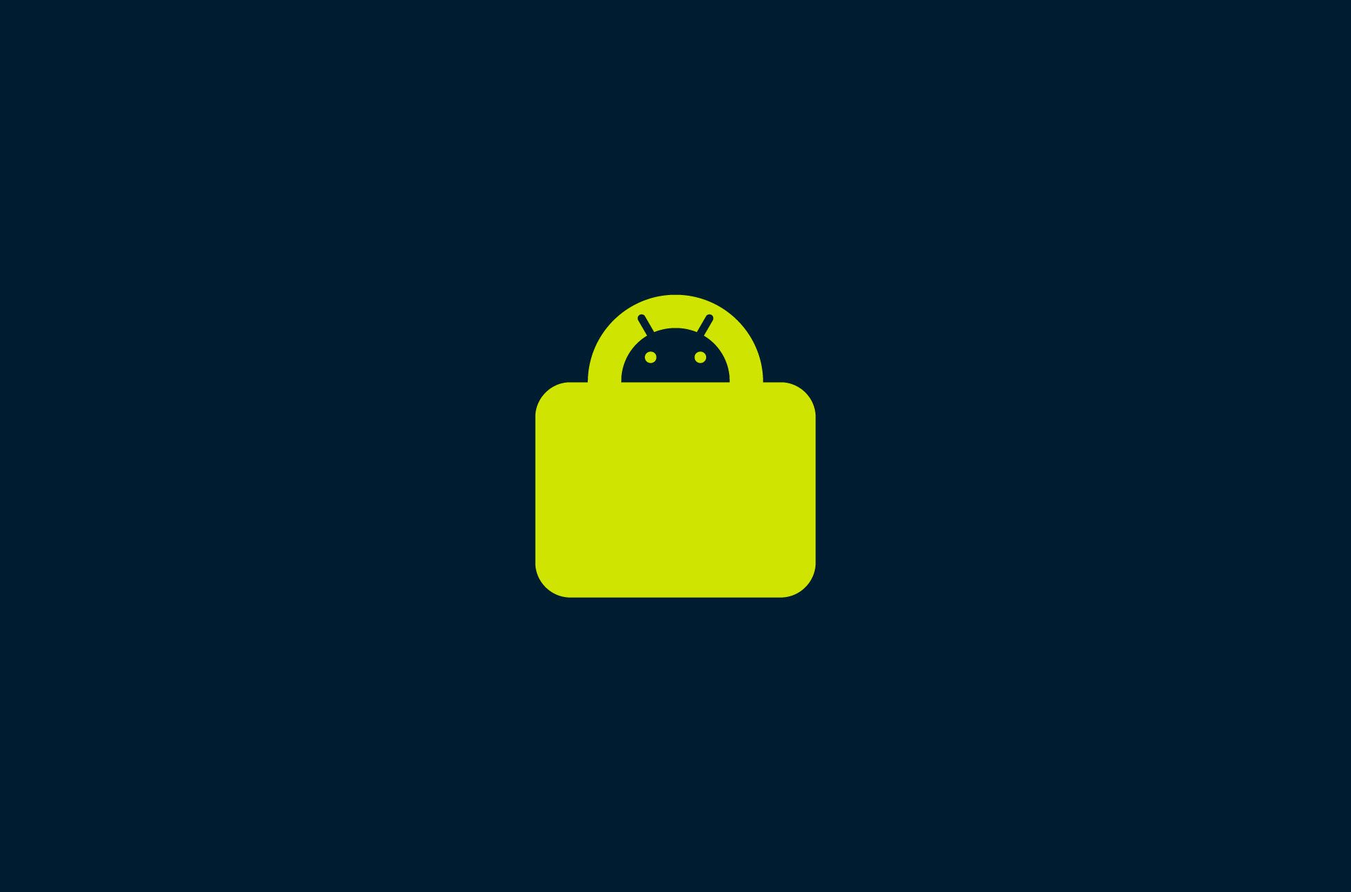 A lock with the "Android" logo.