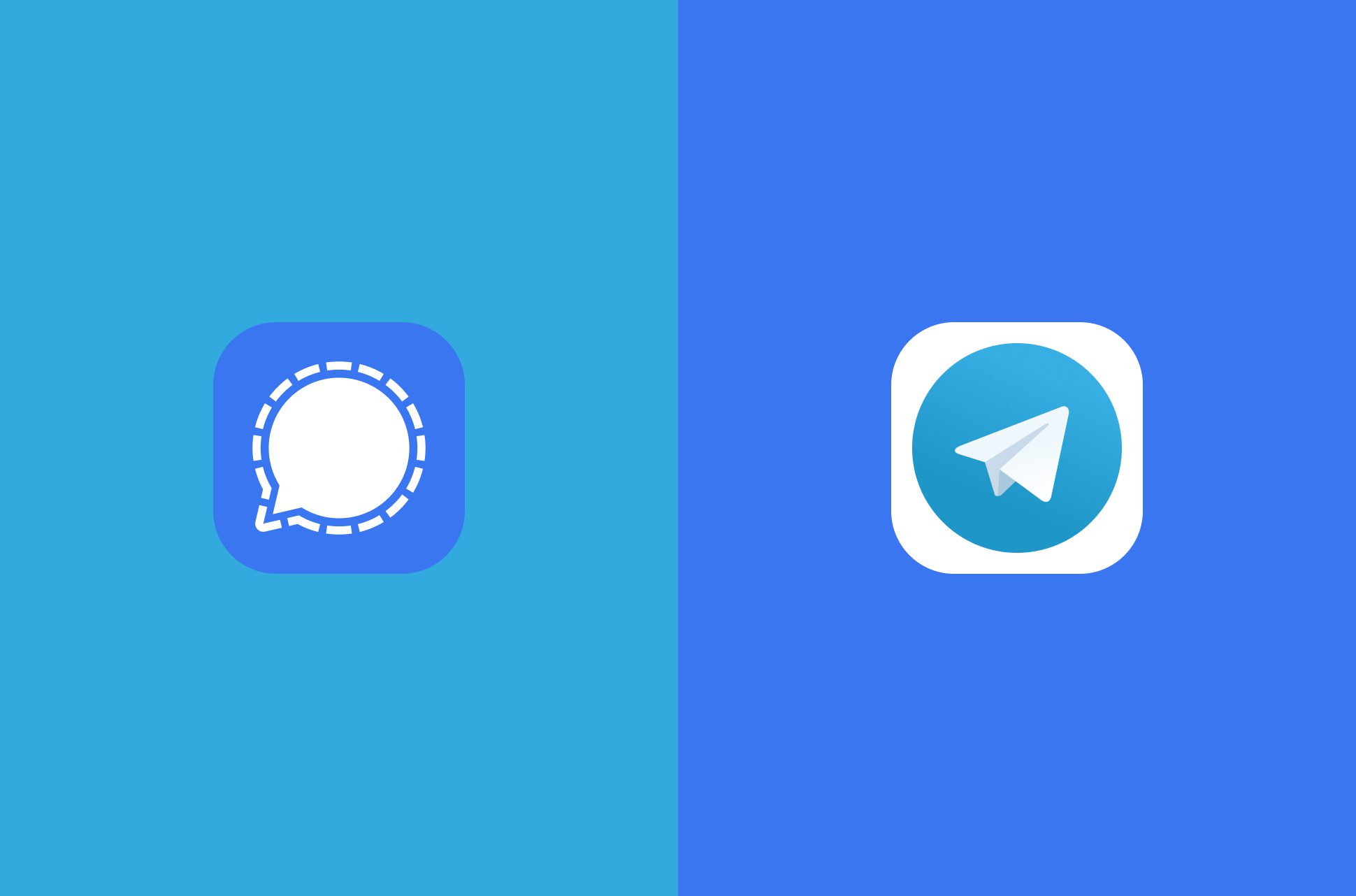 Signal vs. Telegram.