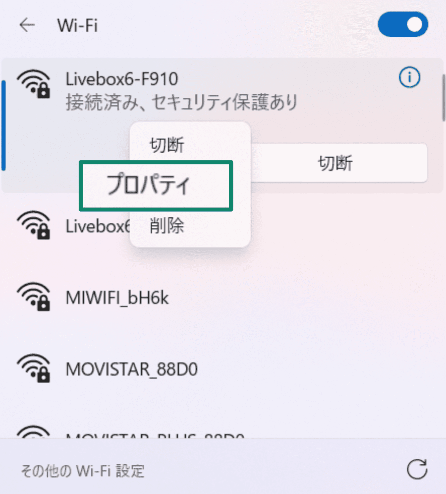 3.windows Wifi Properties Jp