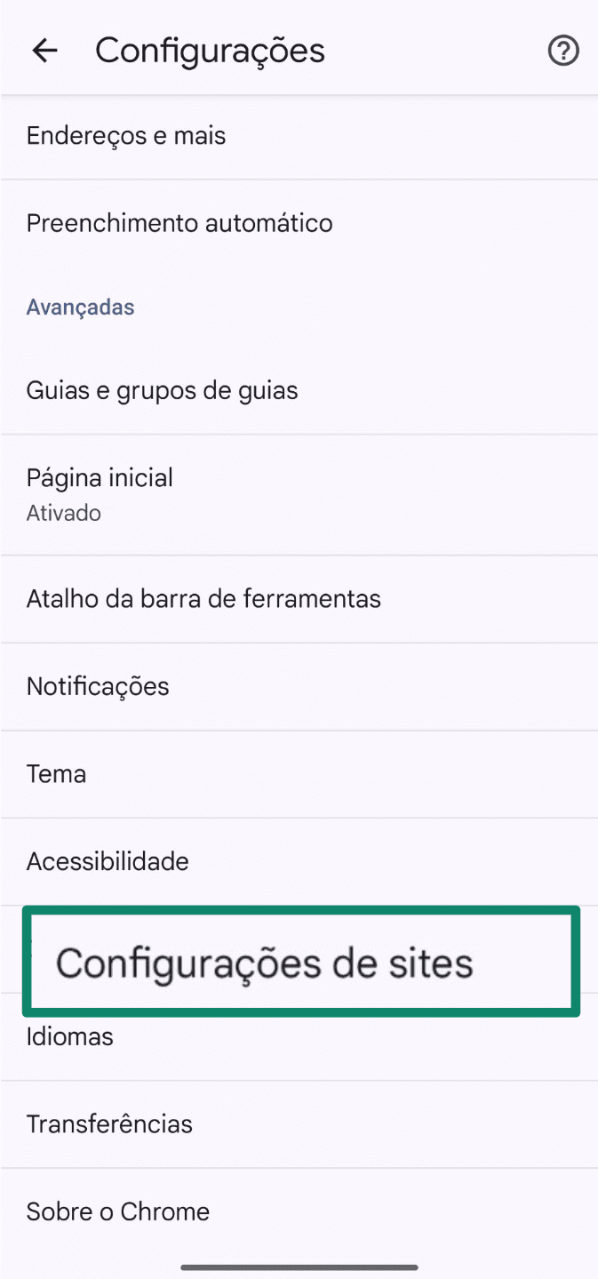 Select Site Settings Pt