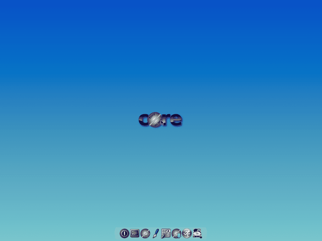 Tiny Core desktop background.