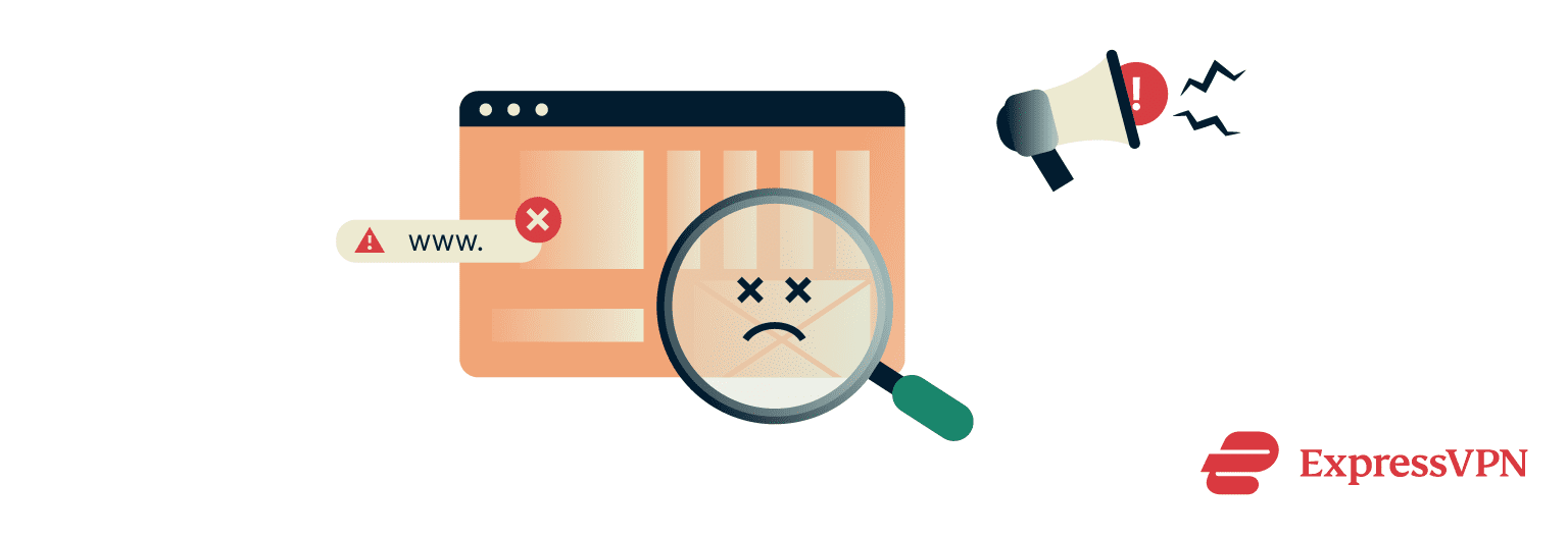 How To Report A Website Magnifying Glass