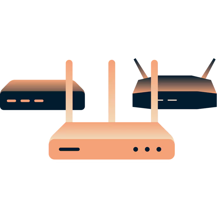 Trois routeurs différents.