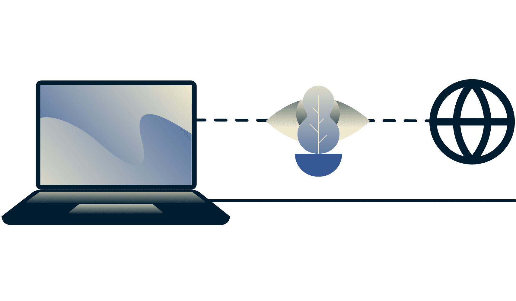 Comment contourner les limitations avec un VPN : diagramme montrant un FAI incapable d'identifier qu'un internaute regarde une vidéo en streaming.
