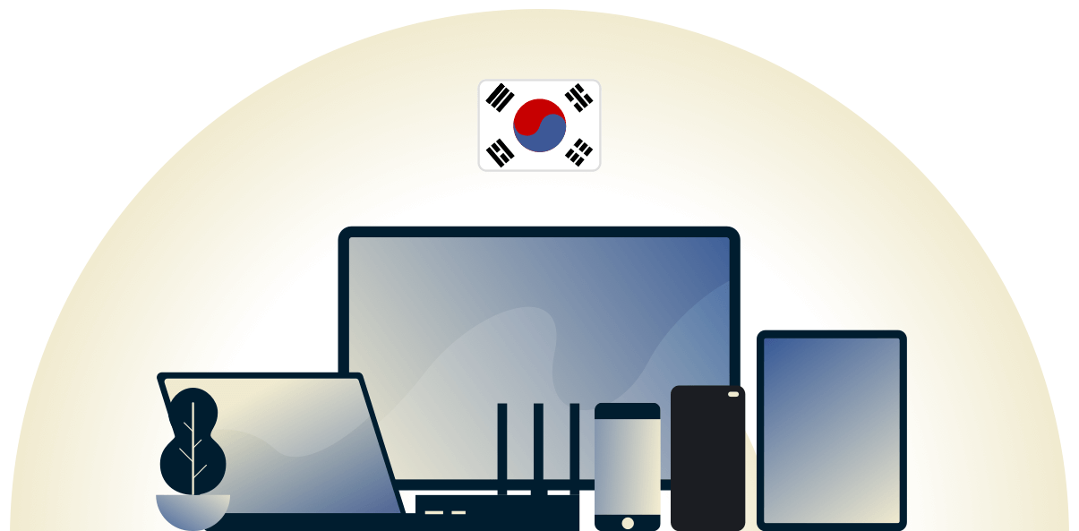 様々なデバイスを守る韓国のVPN