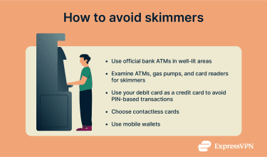 Tips to help prevent credit card skimming.